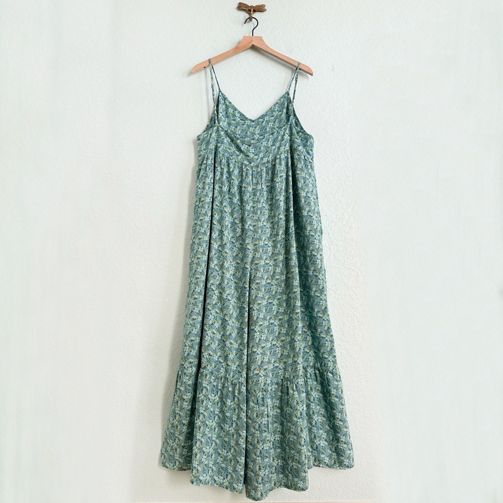 NATURAL LIFE Light Blue Floral Maxi Jumpsuit Romper - Picture 8 of 10